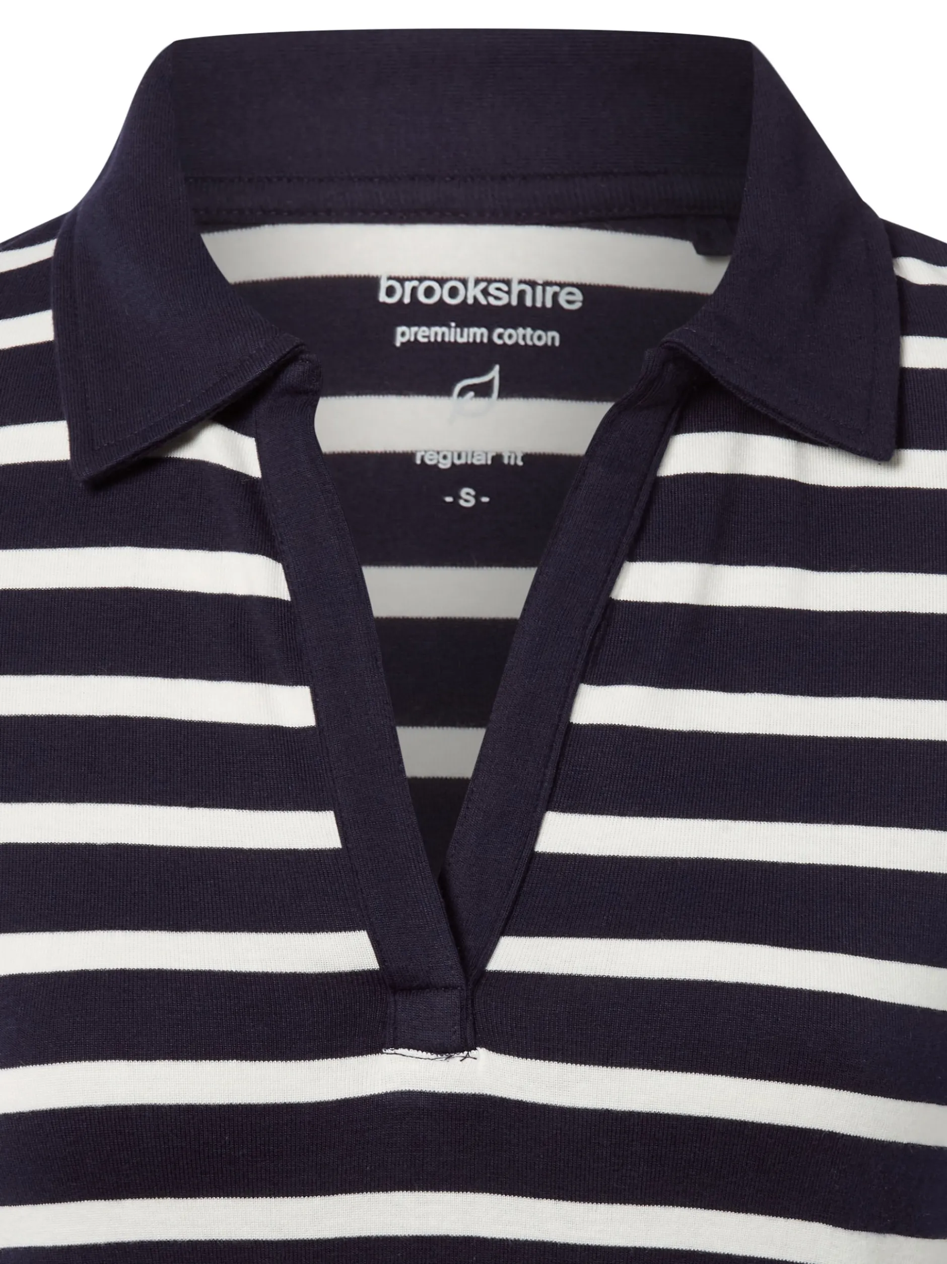 brookshire Damen Poloshirt in marine weiß