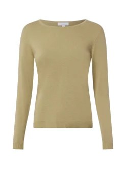 brookshire Damen Strick-Langarmshirt in schilf