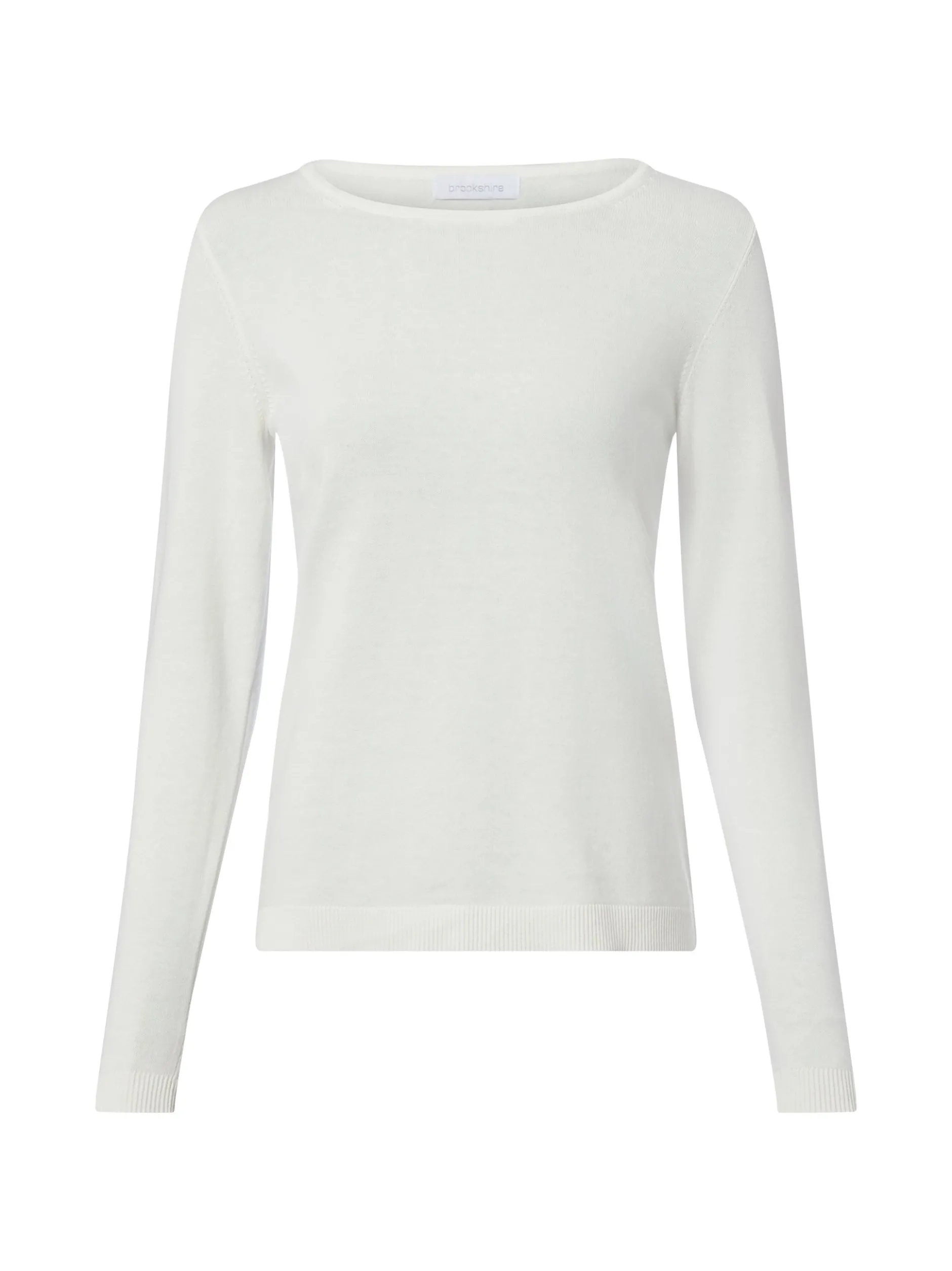 brookshire Damen Strick-Langarmshirt in ecru