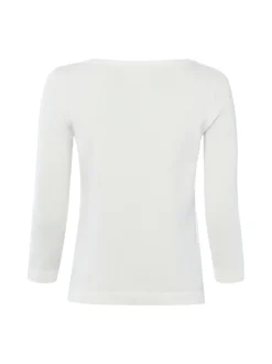 brookshire Damen Strickpullover in weiß - Ärmel: 3/4 Arm