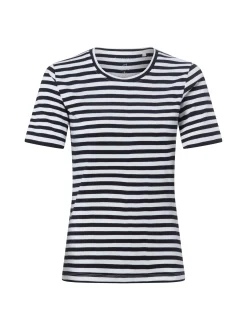 brookshire Damen T-Shirt in marine weiß - Ärmel: kurzarm