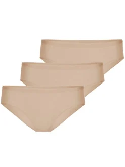 Calida Damen Slip 3er Pack in beige