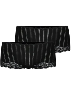 Calida Damen Slip 2er Pack in schwarz