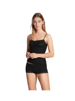 Calida Damen Slip 2er Pack in schwarz