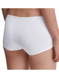 Calida Damen Slip im 2er-Pack in weiß schwarz