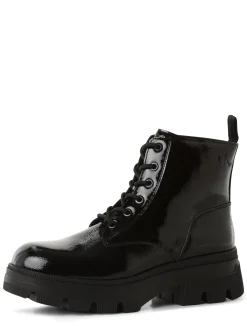 Calvin Klein Jeans Damen Boots mit Leder-Anteil in schwarz