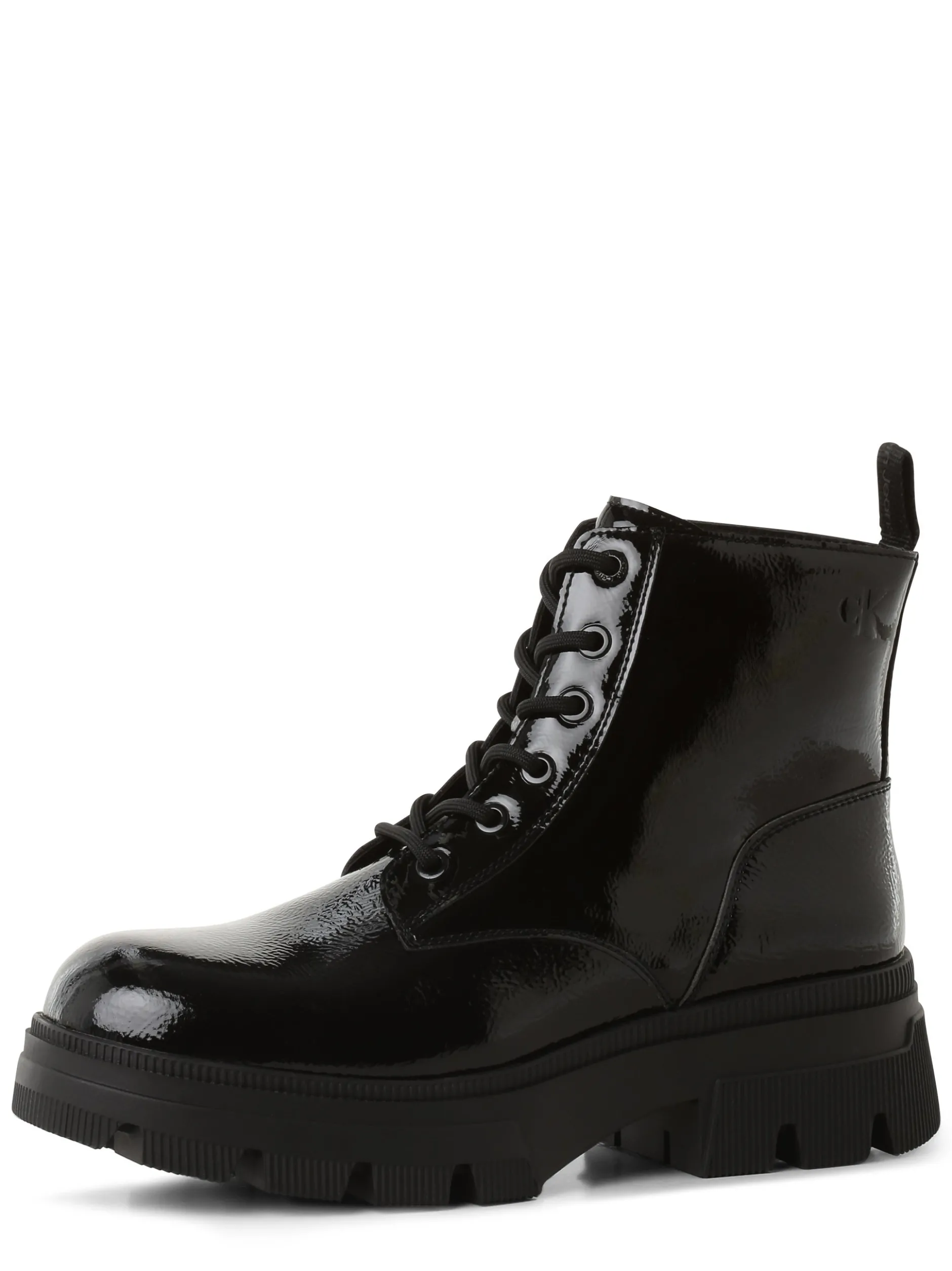 Calvin Klein Jeans Damen Boots mit Leder-Anteil in schwarz