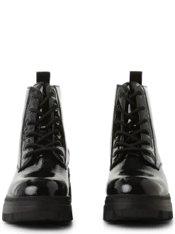Calvin Klein Jeans Damen Boots mit Leder-Anteil in schwarz