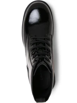 Calvin Klein Jeans Damen Boots mit Leder-Anteil in schwarz