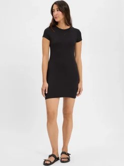 Calvin Klein Jeans Damen Jerseykleid in schwarz