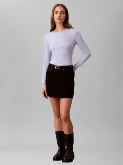 Calvin Klein Jeans Damen Langarmshirt in hellblau