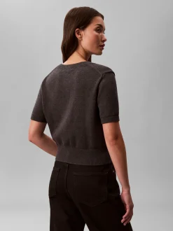 Calvin Klein Jeans Damen Pullover in anthrazit