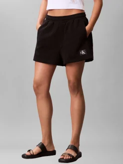 Calvin Klein Jeans Damen Sweatshorts in schwarz