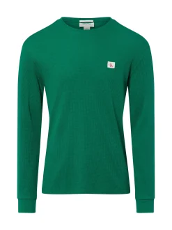 Calvin Klein Jeans Herren Langarmshirt in smaragd