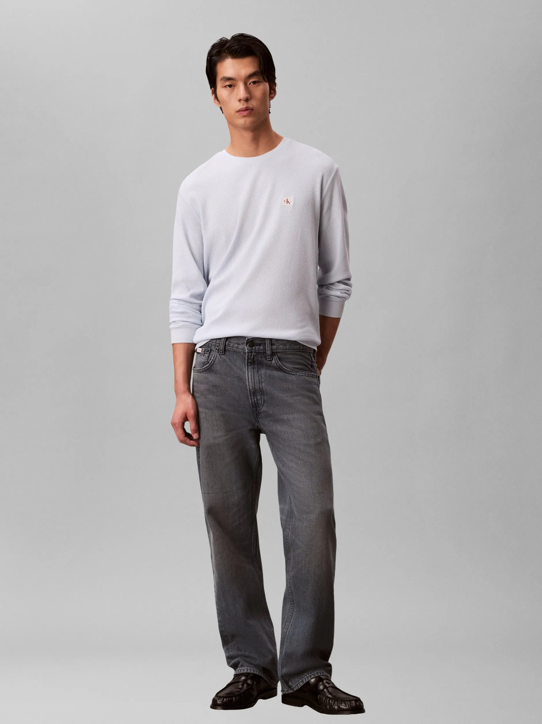 Calvin Klein Jeans Herren Langarmshirt in hellblau