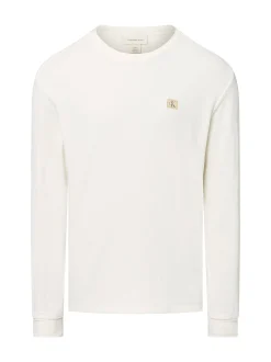 Calvin Klein Jeans Herren Langarmshirt in ecru