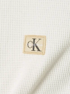 Calvin Klein Jeans Herren Langarmshirt in ecru