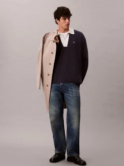 Calvin Klein Jeans Herren Strickpullover in marine beige