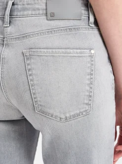 Cambio Damen Bootcut-Jeans - Paris in hellgrau