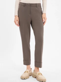 Cambio Damen Hose - Krystal in khaki - Länge: verkürzt