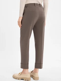 Cambio Damen Hose - Krystal in khaki - Länge: verkürzt