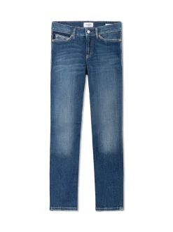 Cambio Damen Jeans - Piper cropped in light stone