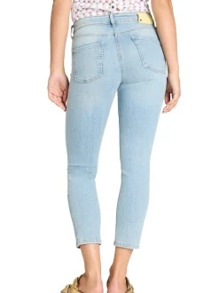 Cambio Damen Jeans - Piper in bleached - Länge: verkürzt