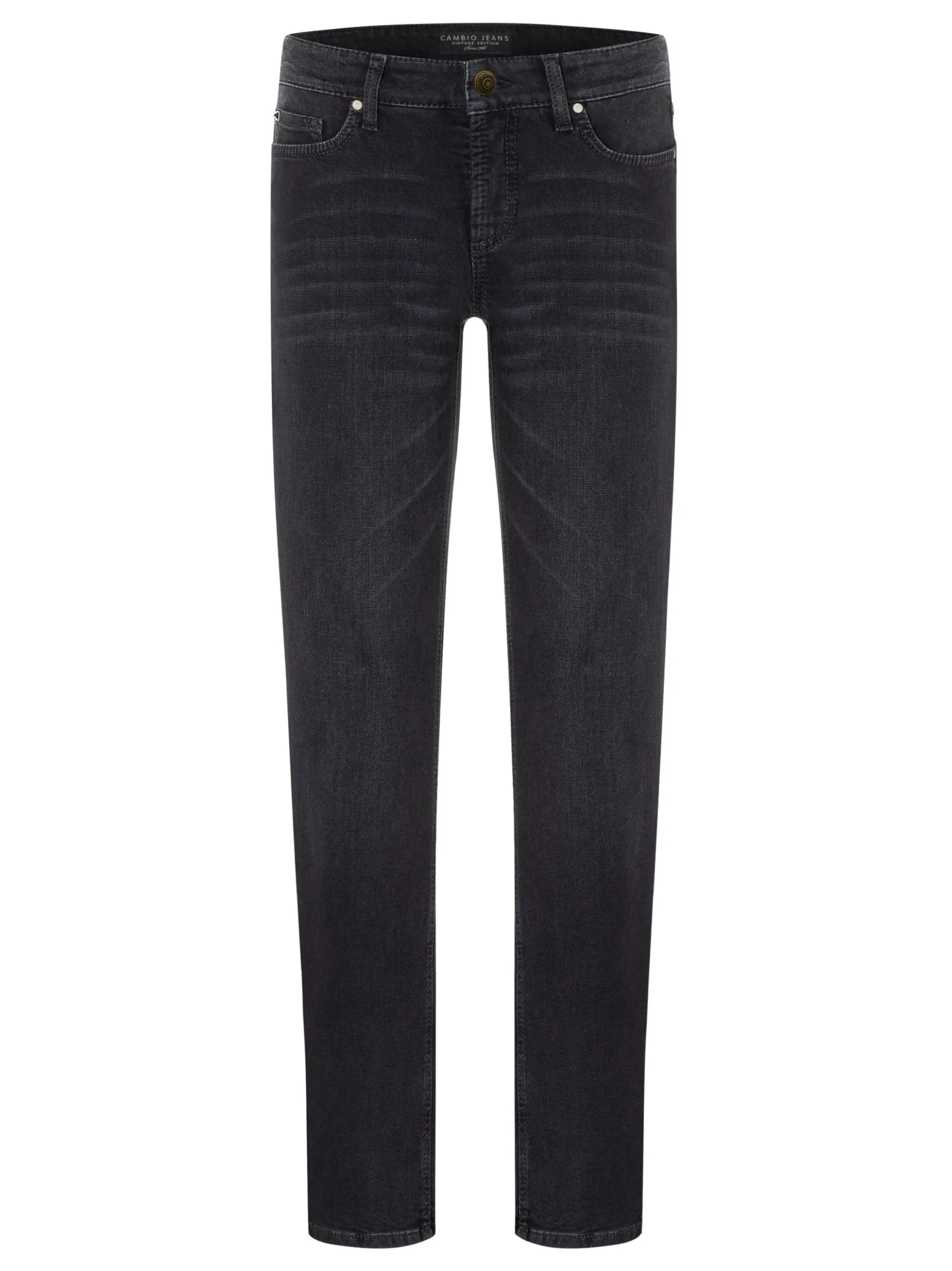 Cambio Damen Jeans - Piper long in schwarz - Länge: lang