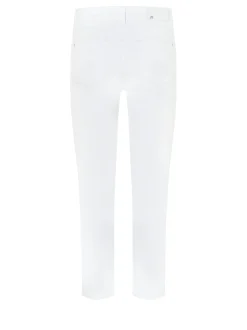 Cambio Damen Jeans - Piper short in weiß