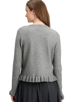 Cartoon Amazing Damen Strickjacke mit Wolle in grau