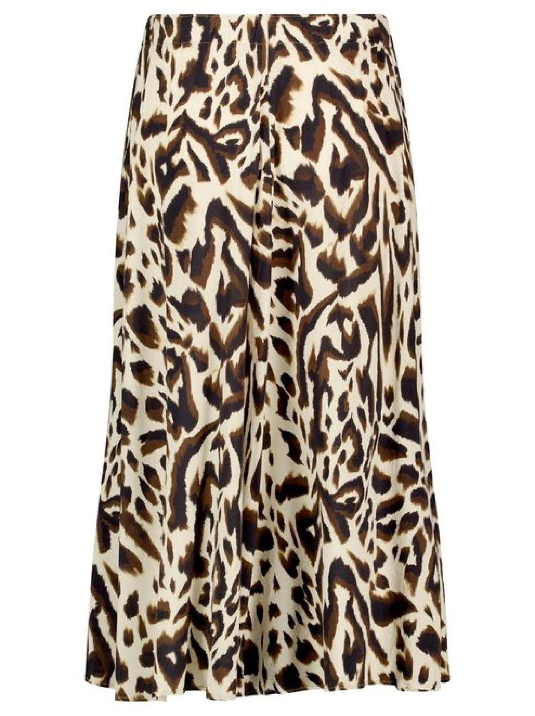 Cartoon Damen A-Linien-Rock in mehrfarbig beige