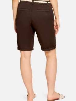 Cartoon Damen Bermudas in braun