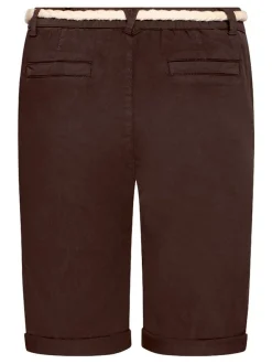 Cartoon Damen Bermudas in braun