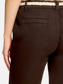 Cartoon Damen Bermudas in braun