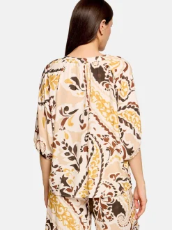 Cartoon Damen Bluse in mehrfarbig