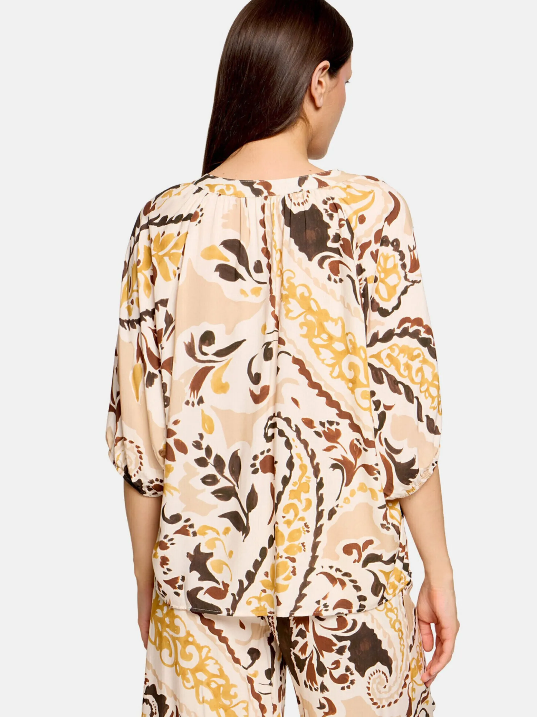 Cartoon Damen Bluse in mehrfarbig