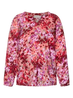 Cartoon Damen Blusenshirt in purple