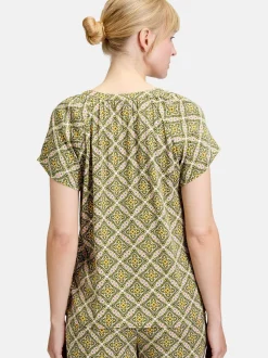 Cartoon Damen Blusenshirt in mehrfarbig