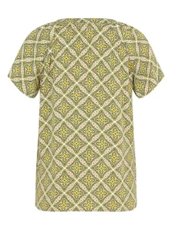 Cartoon Damen Blusenshirt in mehrfarbig