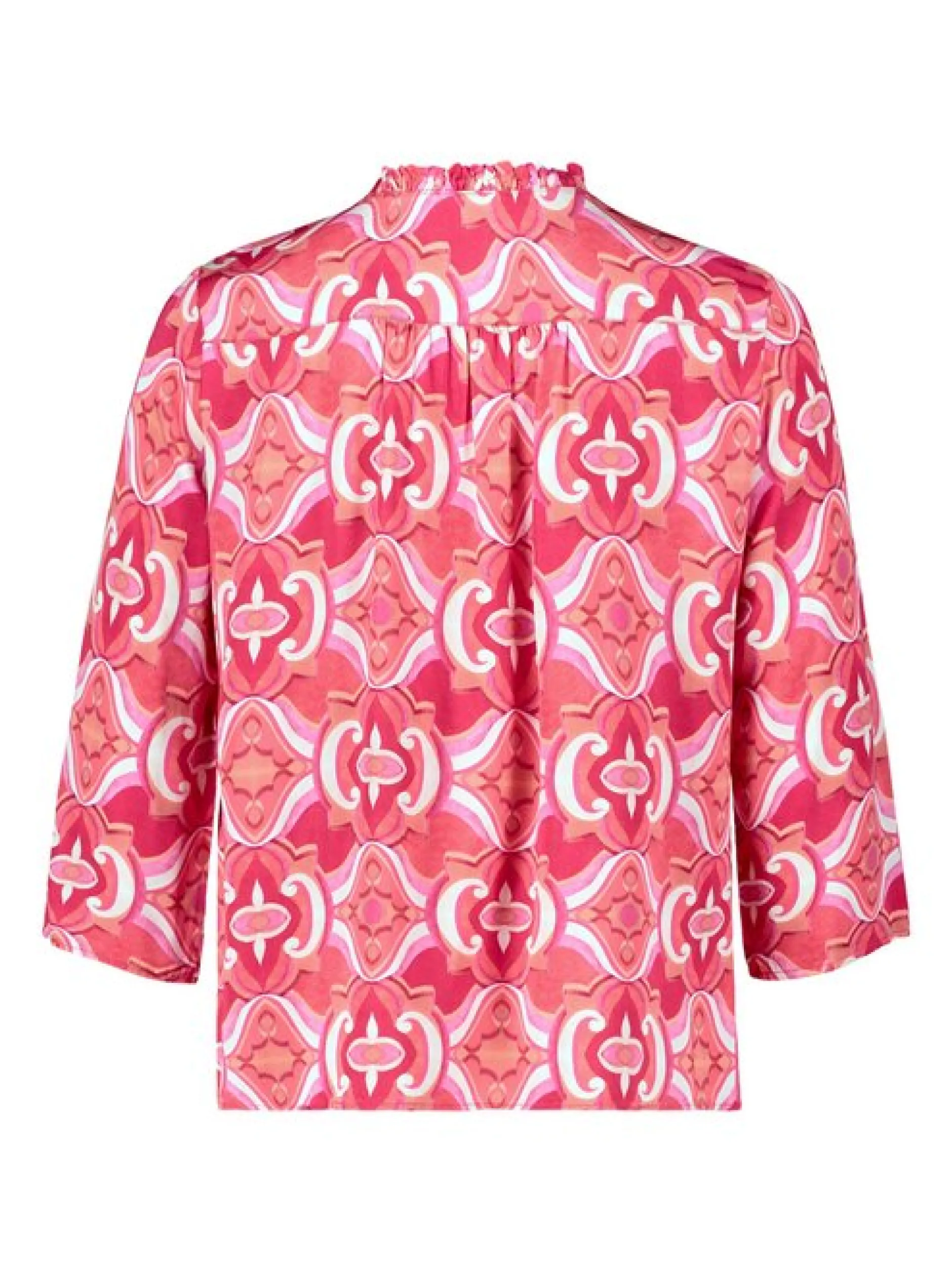 Cartoon Damen Casual-Bluse in rot mehrfarbig