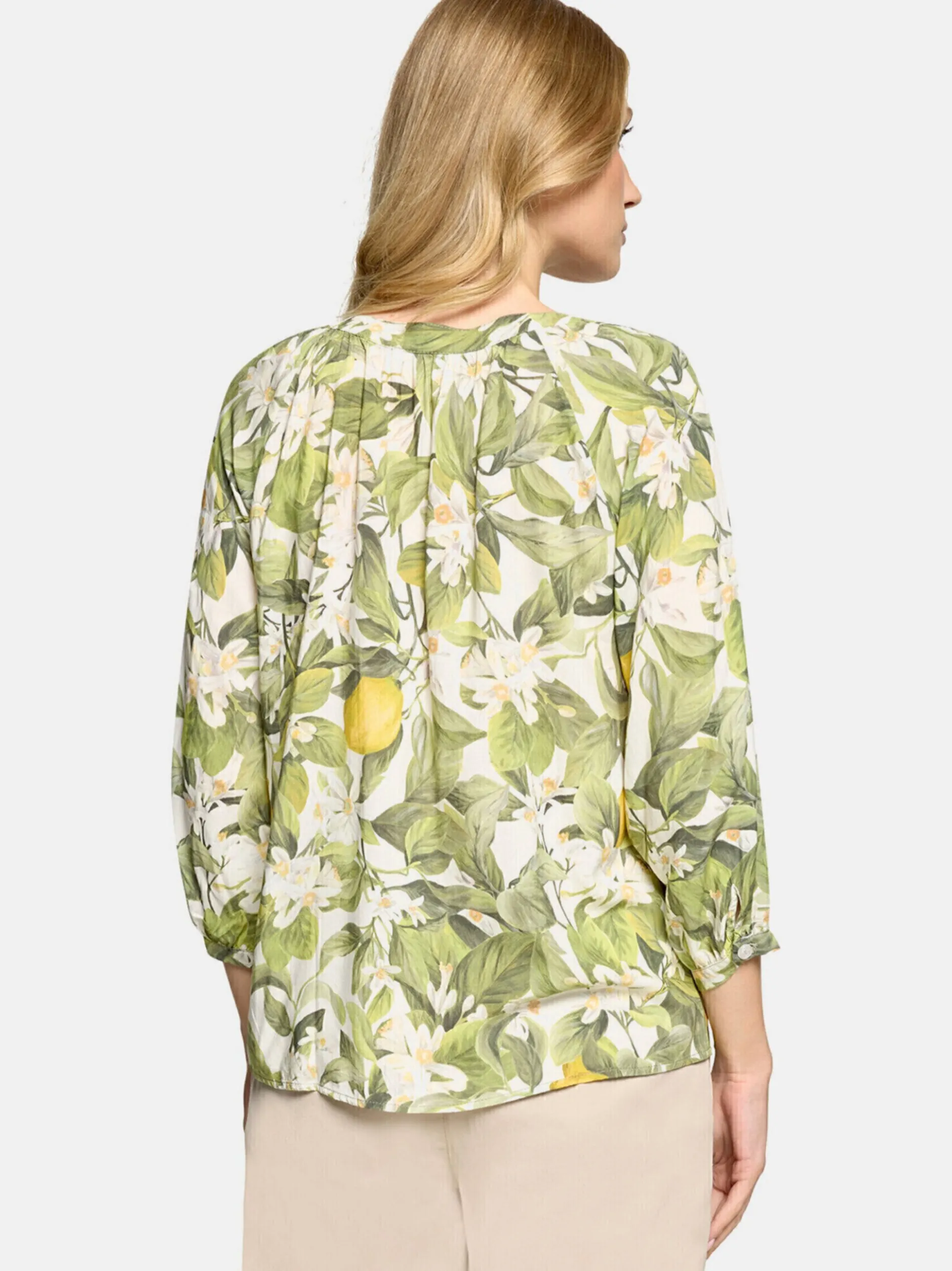 Cartoon Damen Casual-Bluse in grün