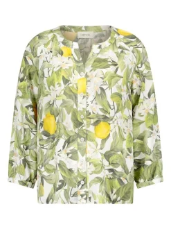 Cartoon Damen Casual-Bluse in grün