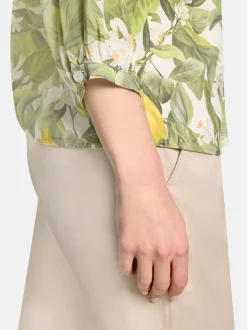 Cartoon Damen Casual-Bluse in grün