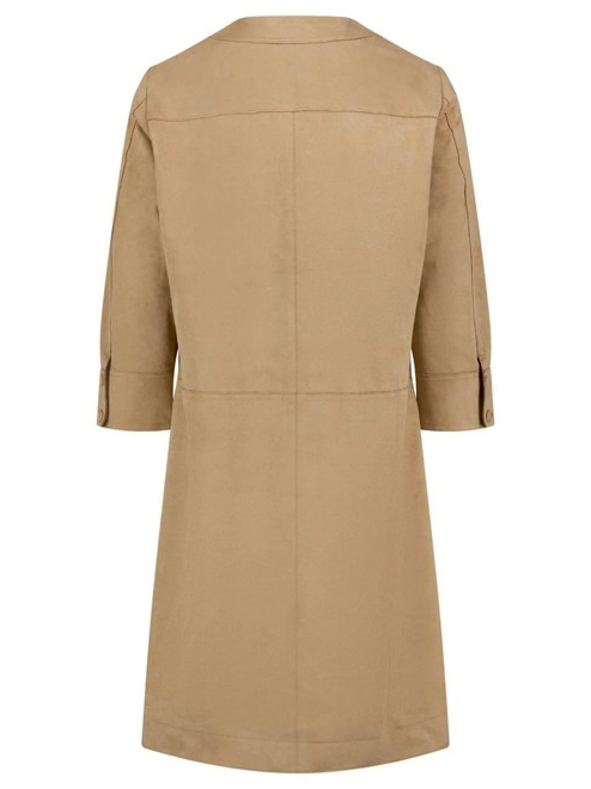 Cartoon Damen Casual-Kleid in braun camel