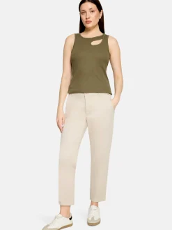 Cartoon Damen Chinohose in sand