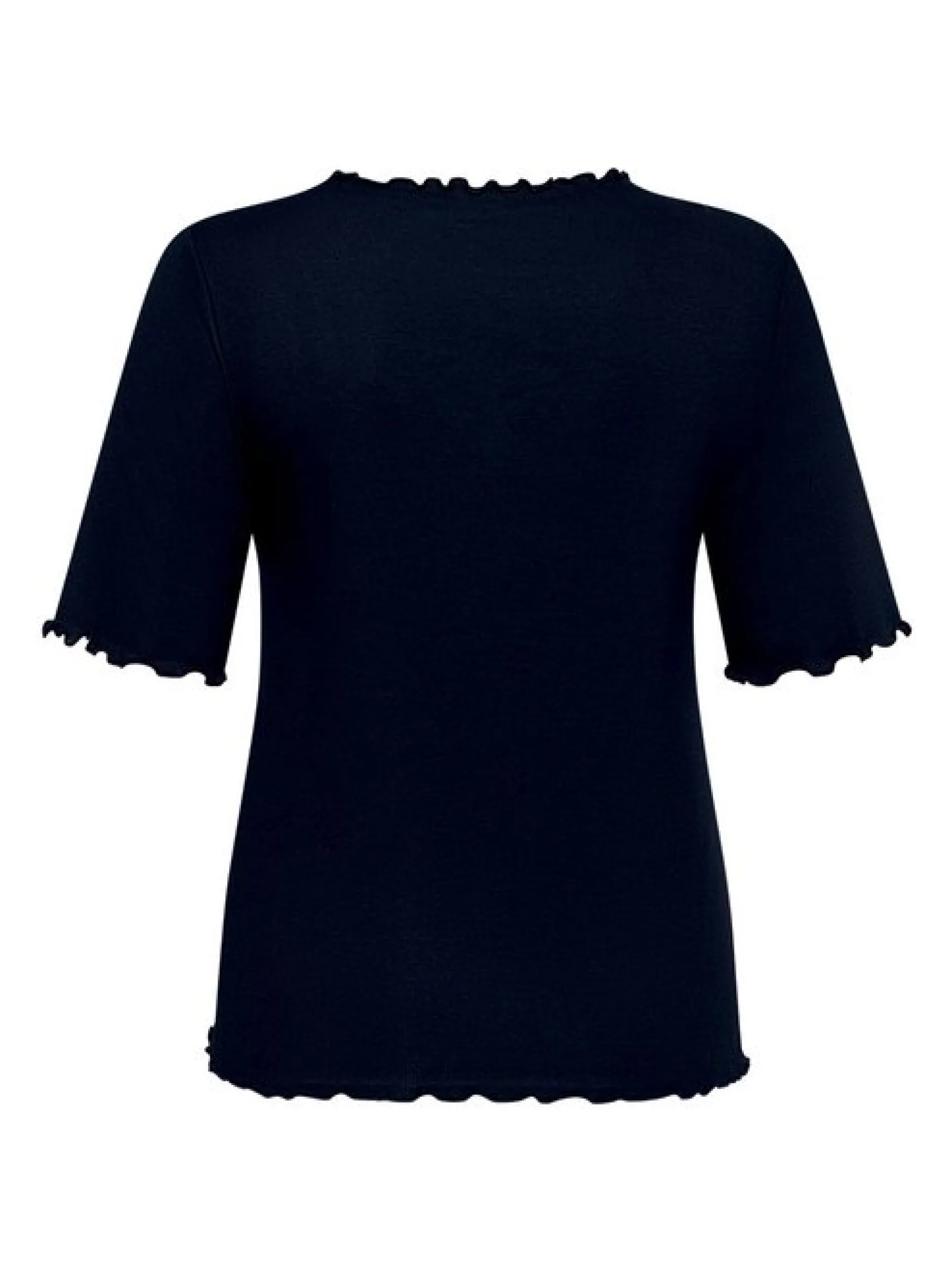 Cartoon Damen Halbarm-Shirt in blau