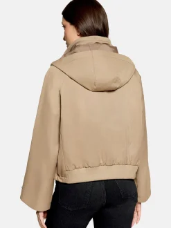 Cartoon Damen Jacke in camel
