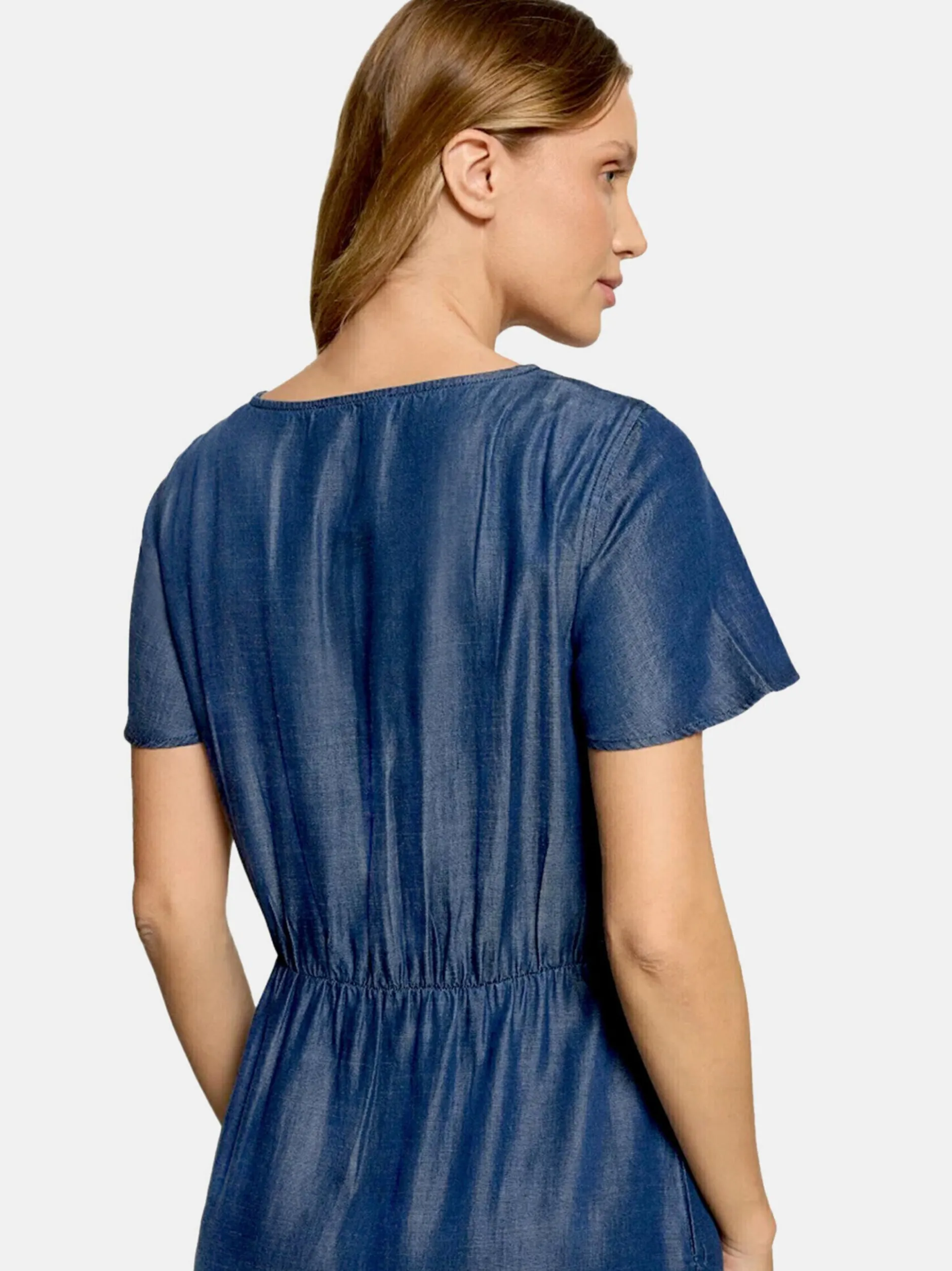 Cartoon Damen Kleid in denim