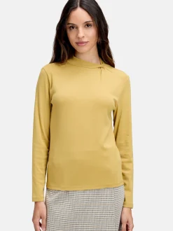 Cartoon Damen Langarm-Shirt in mais gold