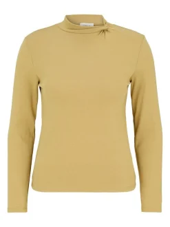 Cartoon Damen Langarm-Shirt in mais gold